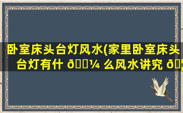 卧室床头台灯风水(家里卧室床头台灯有什 🌼 么风水讲究 🦋 )